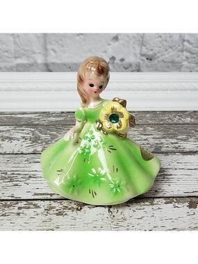 Vintage Josef Originals Emerald "May" Girl